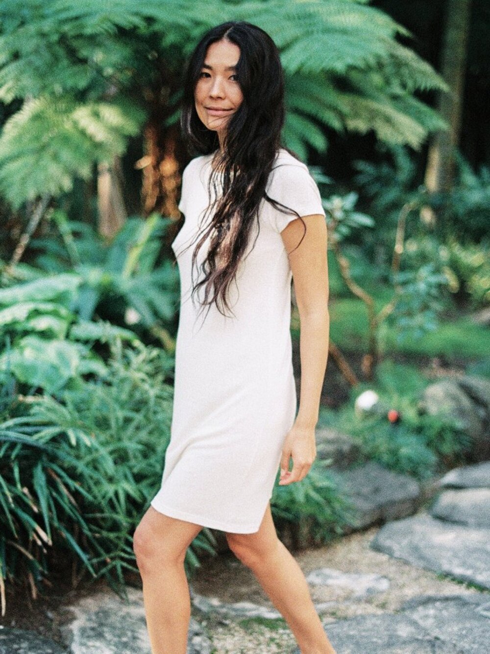 NWOT Ozma of California | Mini Dress (Regen Silk Noil Jersey) - Picture 4 of 4